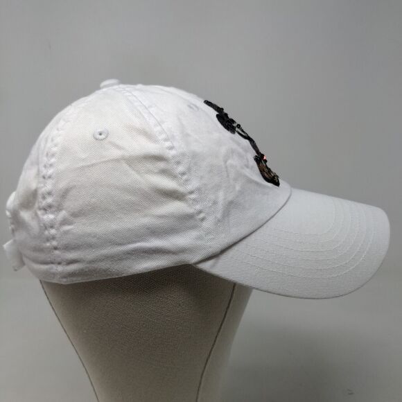 Disney Parks Men's Mickey Mouse Hat White Size Adult Strapback Shiny Official - Picture 6 of 11